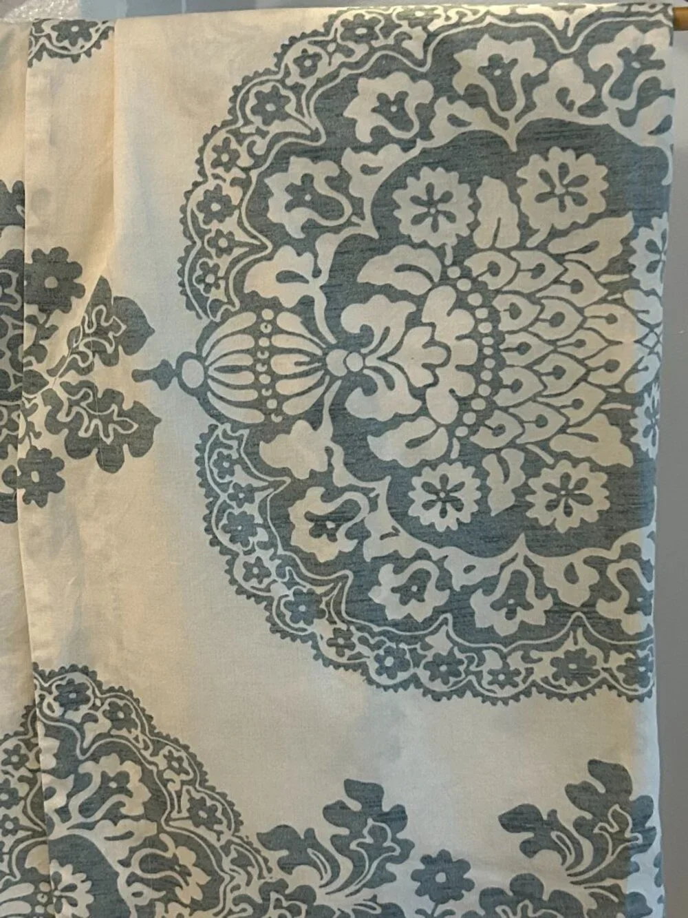 Pottery Barn Luciana Medallion Damask King Pillow Shams (2) 36 X 20